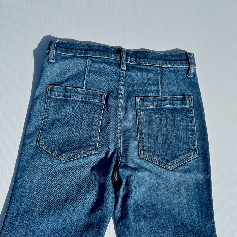 The Great. Sea Wide Leg High Rise Crop Jeans Women’s 26 Retro Boho Coastal Euro - Picture 11 of 15